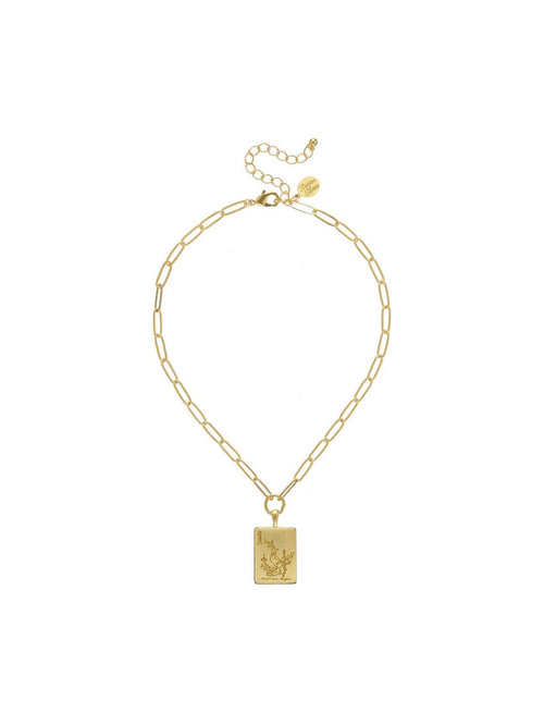1 Bam Bird Mahjong Tile Paperclip Necklace