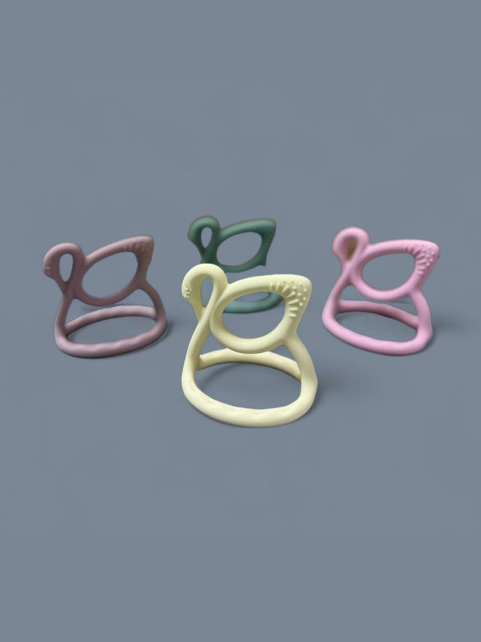 3D Silicone Swan Teether