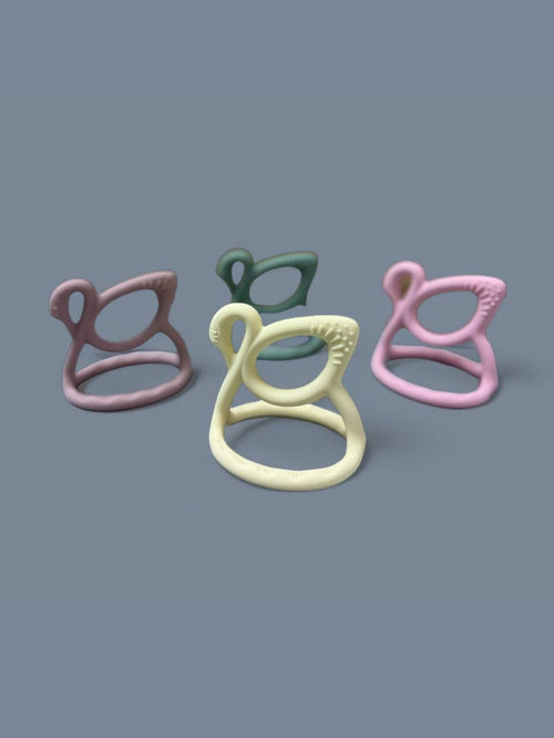 3D Silicone Swan Teether