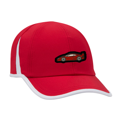 40 SPORT PATCH HAT RED/WHITE