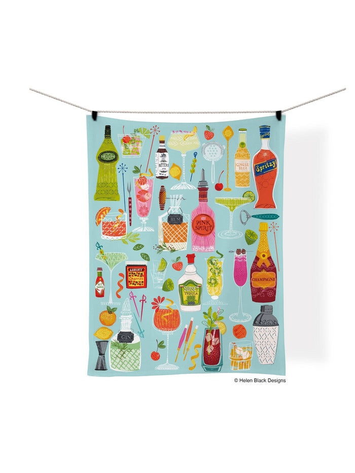 5 O'Clock Somewhere Cotton Kitchen Tea Towel
