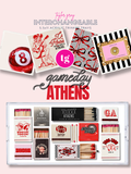 5.5x11 GAMEDAY ATHENS trinket tray insert set of 5
