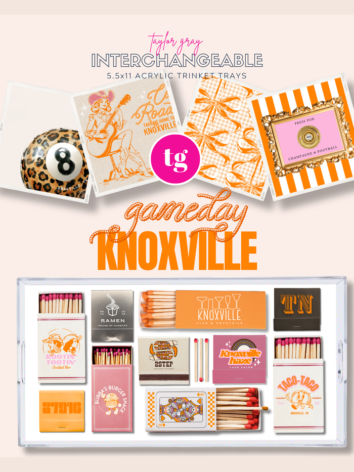 5.5x11 GAMEDAY KNOXVILLE trinket tray insert set of 5