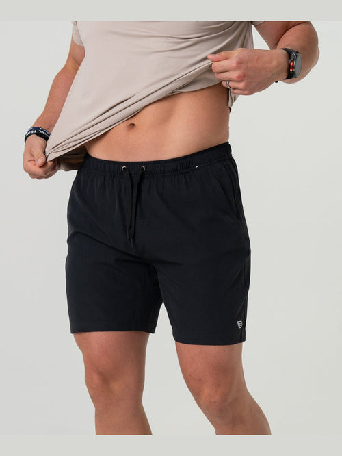 7" Athletic Short - Heather Black/ Retro Duck Camo Liner