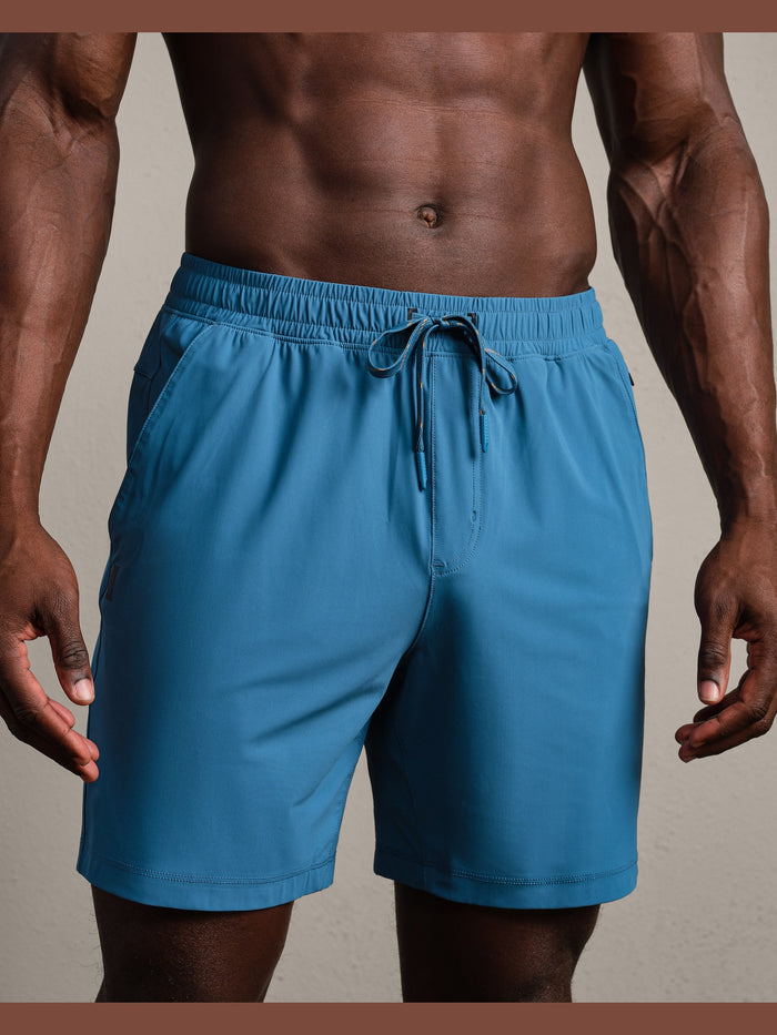 7" Pursuit Short Unlined - Ash Blue