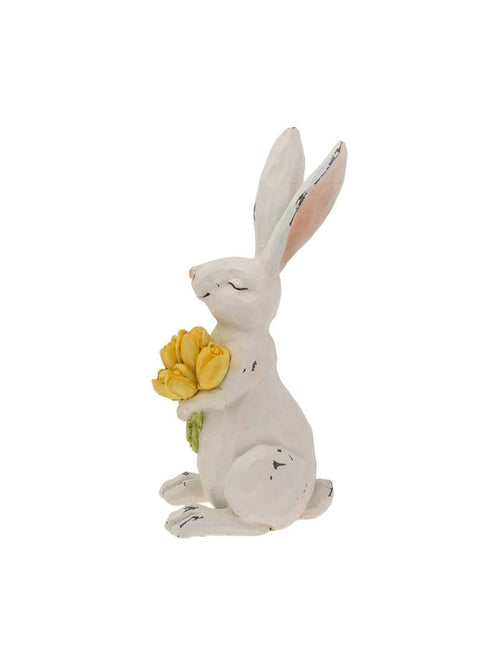 9.5" Noms Bunny With Yellow Tulips Easter