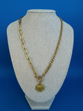Coin Paperclip Necklace