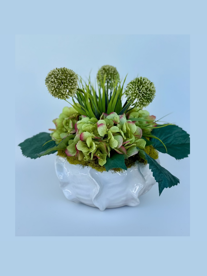 Hydrangea and Allium Arrangement