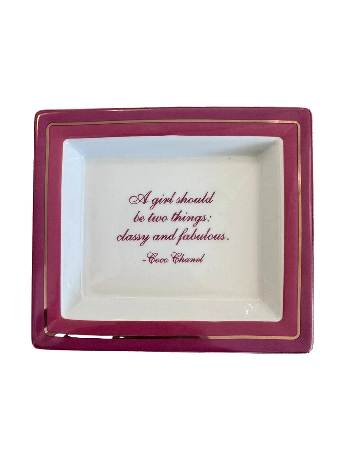 Wise Saying Tray - A Girl Should be Two Things