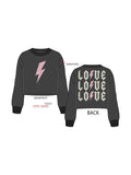 Acid Wash Love Sweatshirt