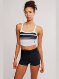 All Clear Cami - Black / White Retro