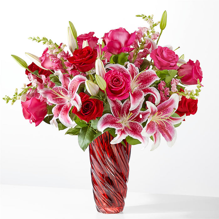 Always You Bouquet with Luxe Swirl Vase – BUEHLER'S FLORAL, Wooster OH