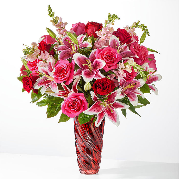 Always You Bouquet with Luxe Swirl Vase – BUEHLER'S FLORAL, Wooster OH