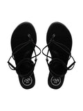 Angie Anklewrap Sandal - Black