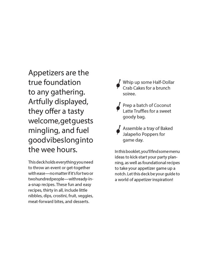 Appetizer Deck