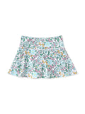 Aqua Bloom Tennis Skirt