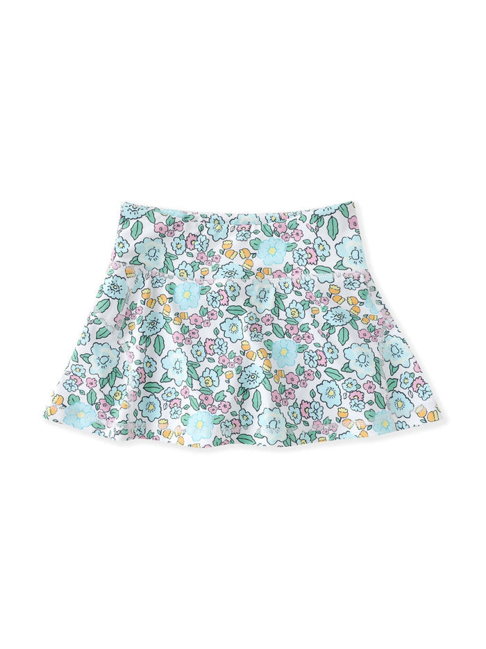 Aqua Bloom Tennis Skirt