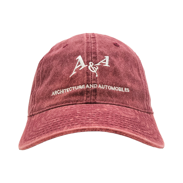 ARCHITECTURE & AUTOMOBILES DENIM HAT MAROON
