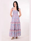 Aria Tube Maxi Dress - Blue Dust