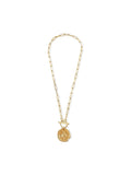 Asher Compass Pendant Toggle Chain Necklace