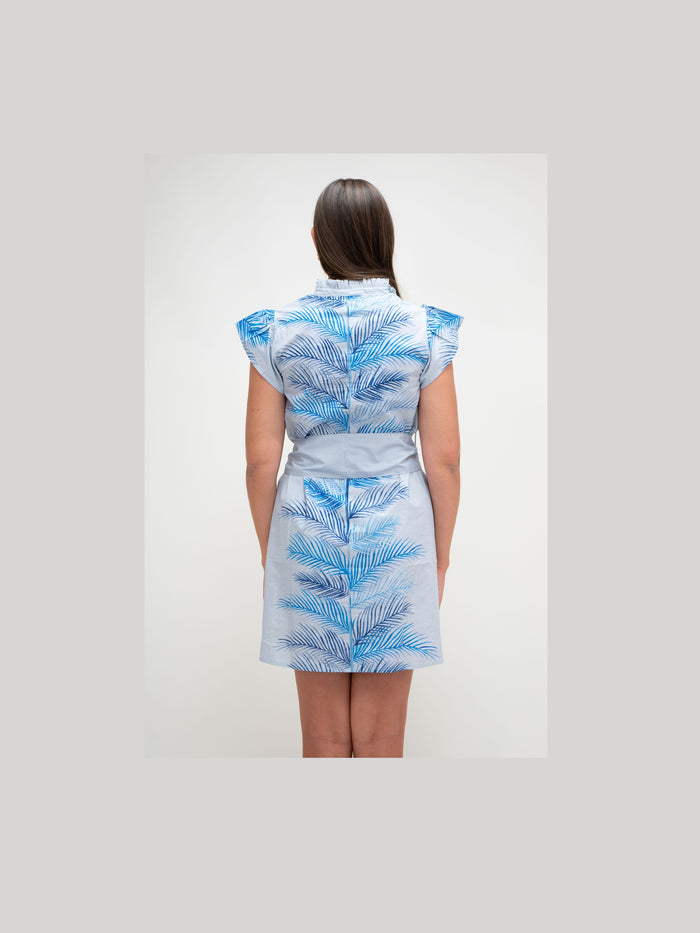 Aurea Blue Palms Dress
