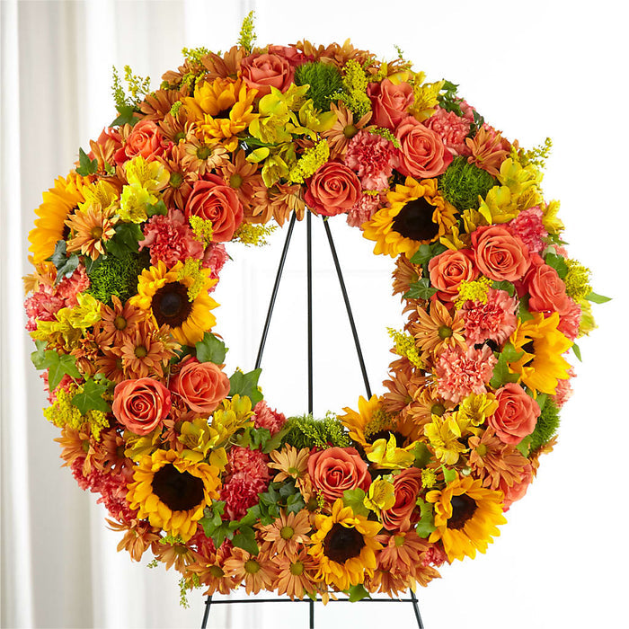 Autumnal Memories Wreath (Standard) – BUEHLER'S FLORAL, Wooster OH