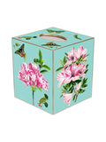 Azaleas on Aqua Tissue Box Cover