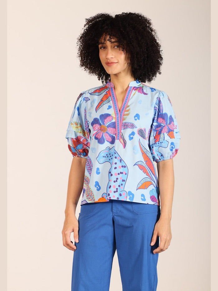 Azure Safari Raya Blouse