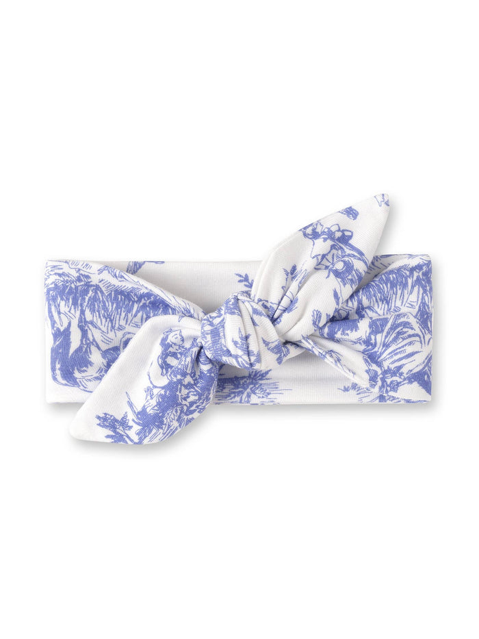 Baby Girl's Toile de Jouy Bamboo Headband