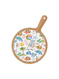 Beach Day Bamboo & Ceramic Cheese Board Rosanne Beck