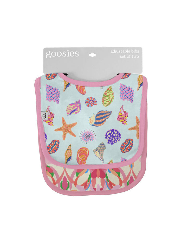 Beach Seashells Bib Set