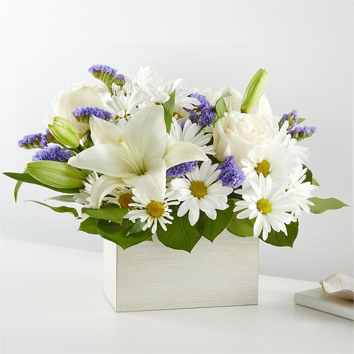 Beyond Blue Box Bouquet – BUEHLER'S FLORAL, Wooster OH