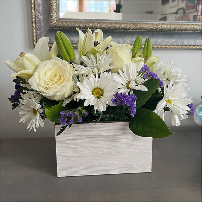 Beyond Blue Box Bouquet – BUEHLER'S FLORAL, Wooster OH