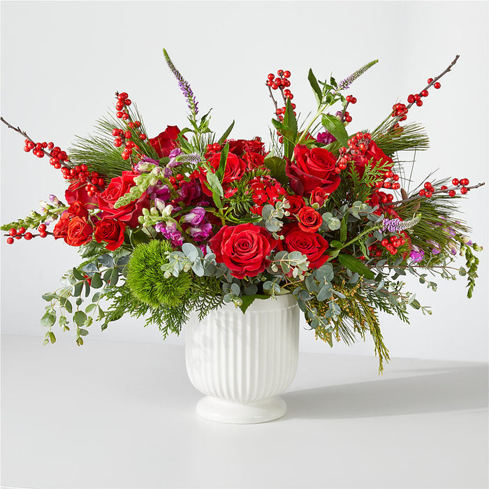 Big Red Bow Bouquet – BUEHLER'S FLORAL, Wooster OH