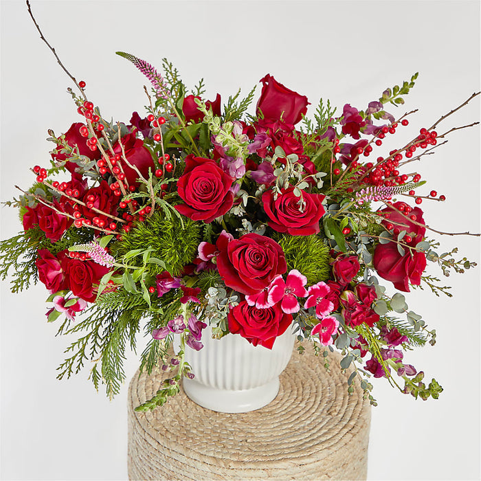 Big Red Bow Bouquet – BUEHLER'S FLORAL, Wooster OH