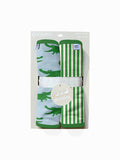 Blue Alligators - Burp Cloth Set