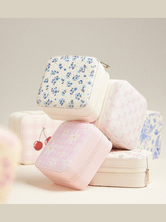 Blue Blossom Jewelry Box -Travel size