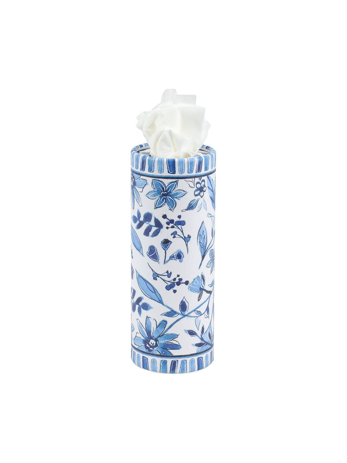 Blue Florals Tissue Box Set