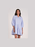 Blue Stripe 3/4 Sleeve Dress