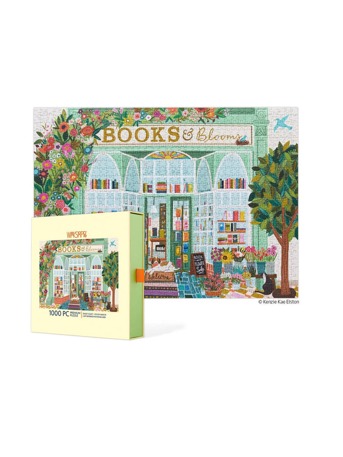 Books And Blooms 1000 Piece Puzzle