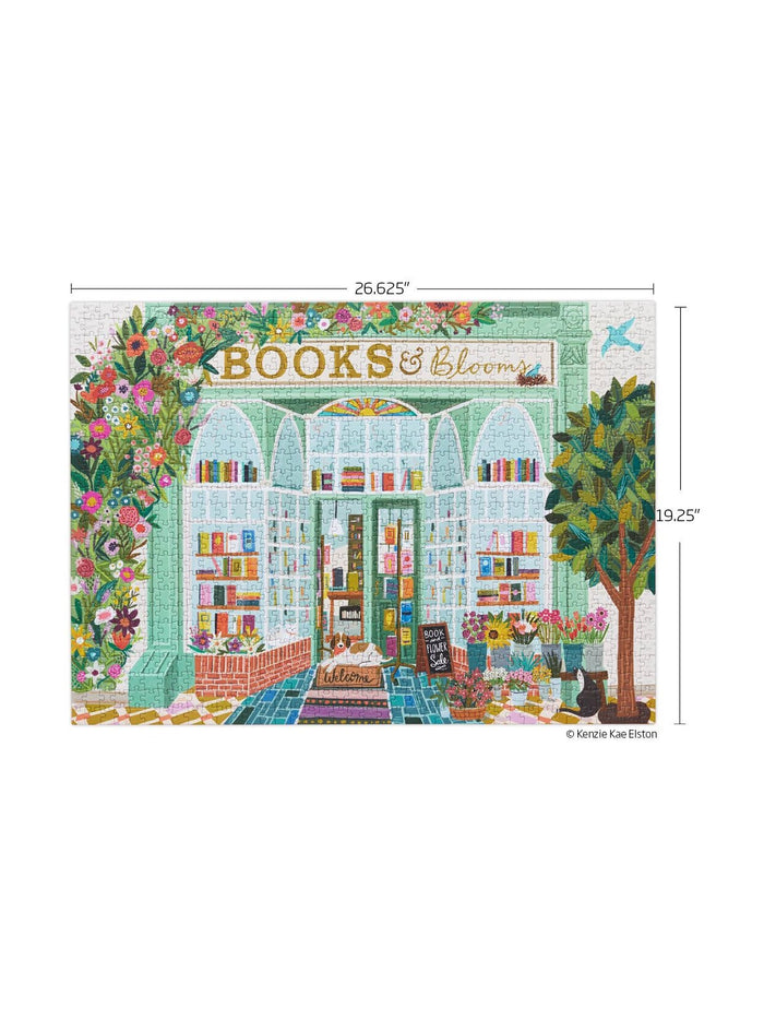 Books And Blooms 1000 Piece Puzzle