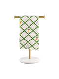 Boxwood Trellis Bunny Hand Towel   Cream/Multi   20x28