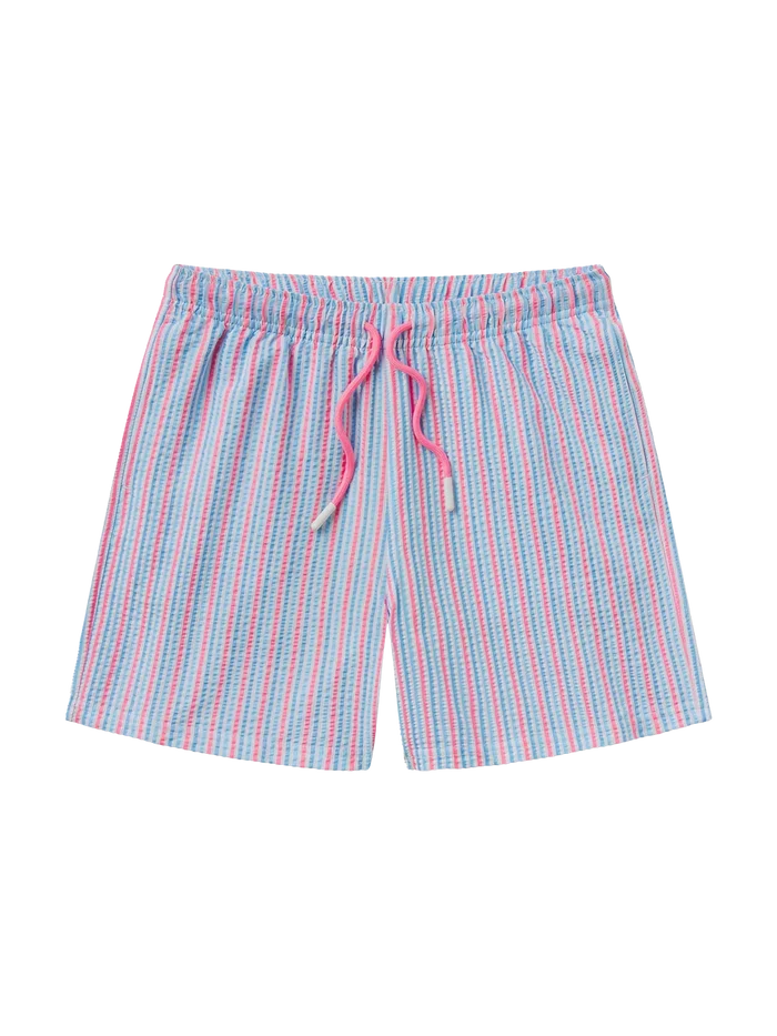 Boys Clubhouse Seersucker Swim Shorts