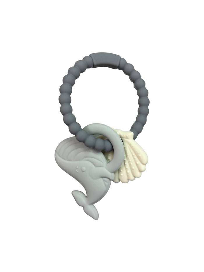 BPA Free Silicone Whale Teether Ring