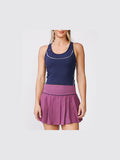Bra Tank with Piping - Mood Indigo
