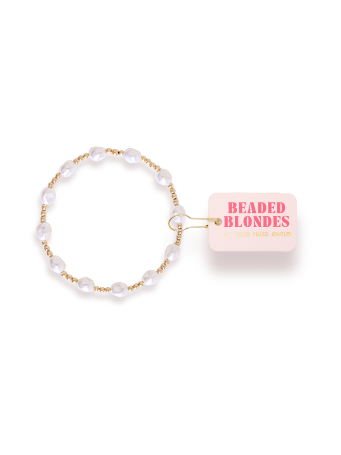 Bri Pearl Bracelet in Gold