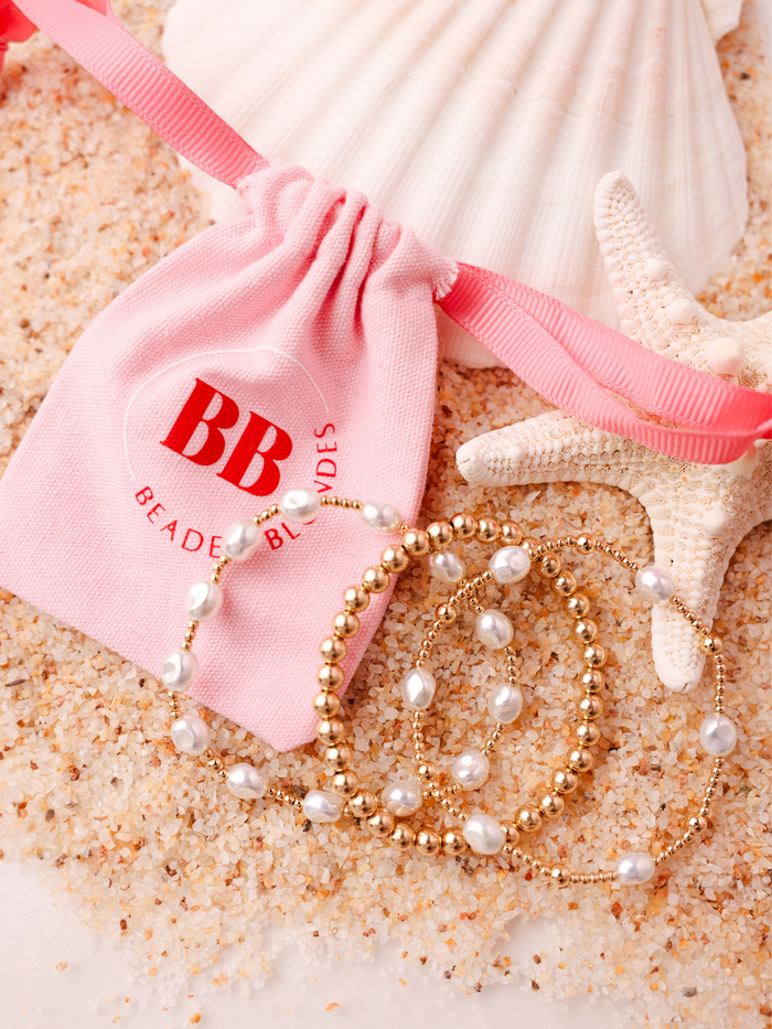 Bri Pearl Bracelet in Gold