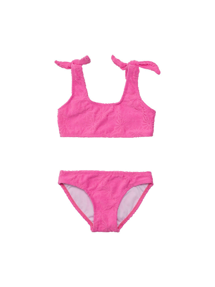 Bubble Gum Bloom Crop Bikini