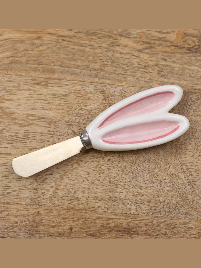 Bunny Ears Spreader   White/Pink   6"