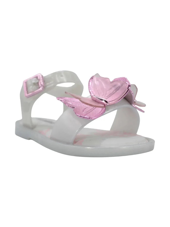 Butterfly Sandal - Pearly White / Pink